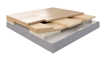 Dual radius flooring