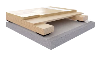 Single radius flooring